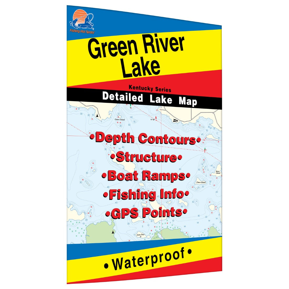 Green River Lake (KY) Fishing Map