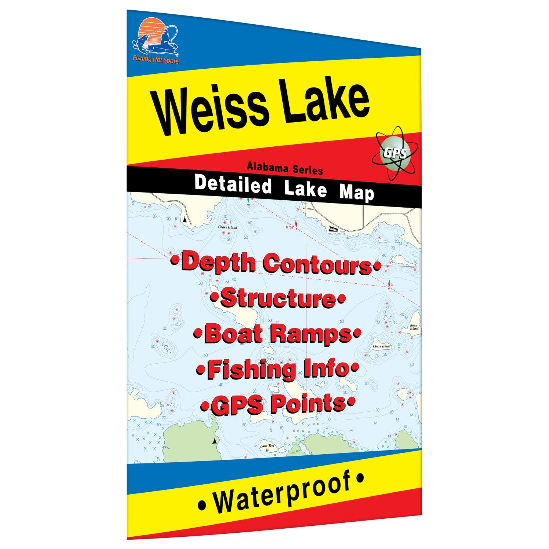 Weiss Lake Fishing Map