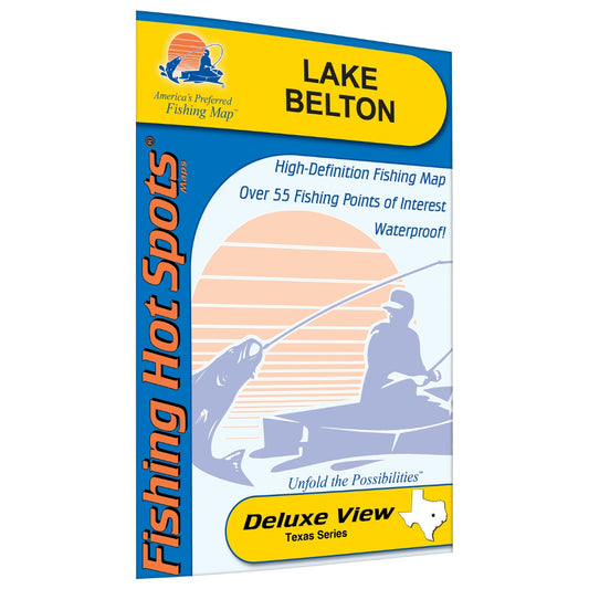 Lake Belton, Texas fishing map