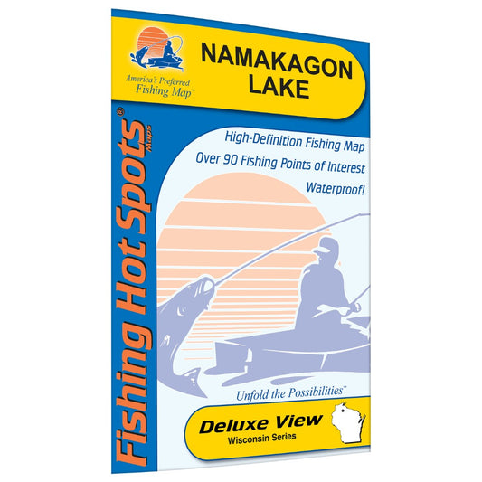 Lake Namakagon Fishing Map (Bayfield Co)