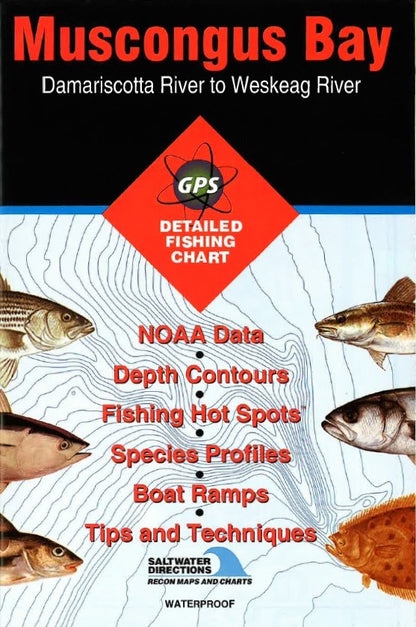 MUSCONGUS BAY FISHING MAP