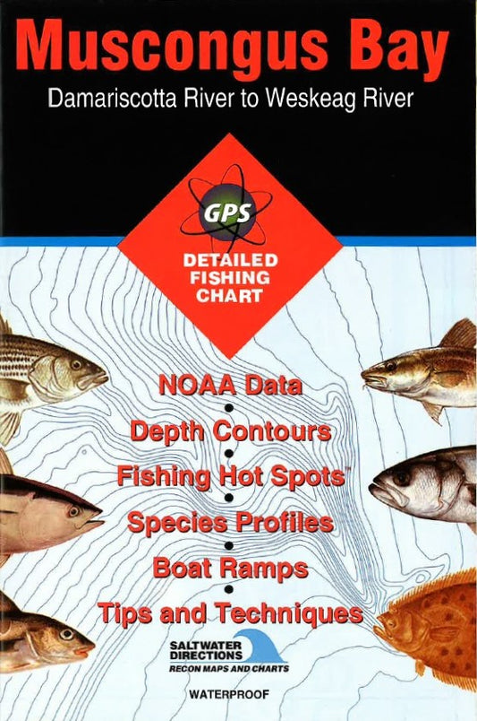 MUSCONGUS BAY FISHING MAP