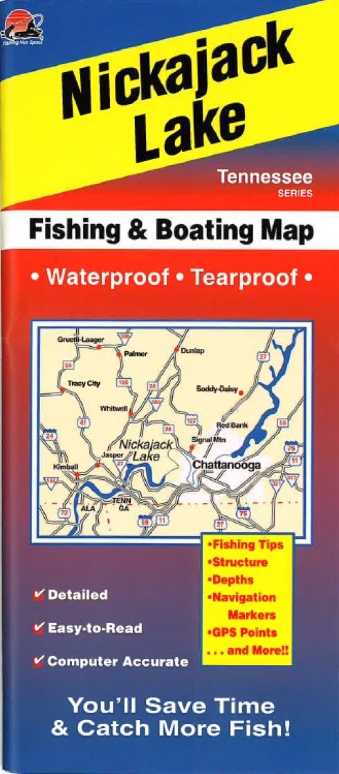 Nickajack Lake Fishing Map