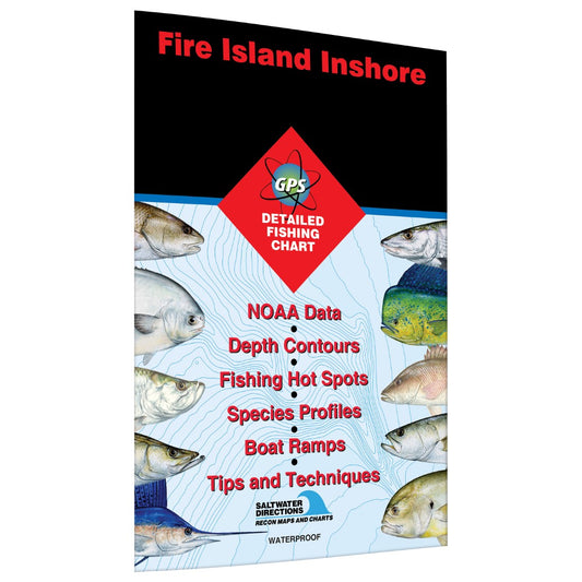 Fire Island InshoreIslip to Hampton Bays Fishing Map