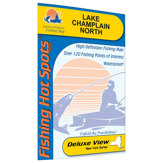 Lake Champlain North Fishing Map (Quebec waters to South Hero)