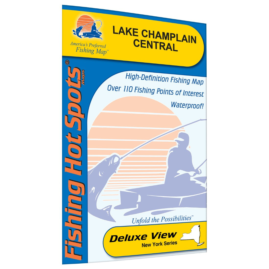 Lake Champlain Central Fishing Map (South Hero to Cedar Beach)