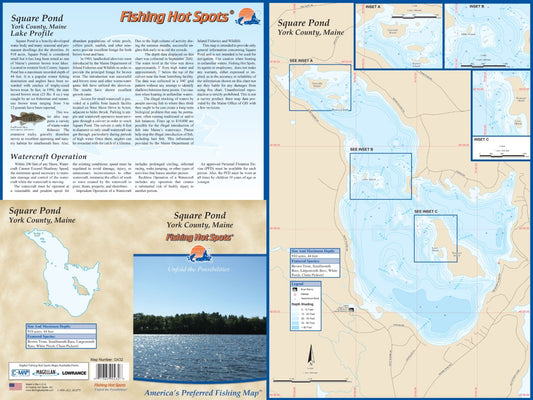SQUARE POND - LAMINATED ME MAP