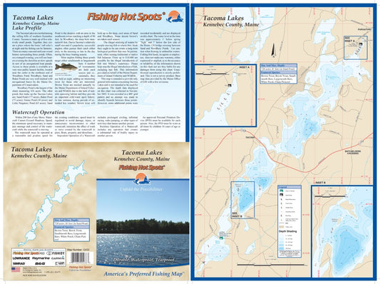 TACOMA LAKES - LAMINATED ME MAP