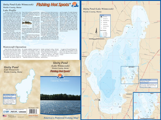 UNITY POND (LAKE WINNECOOK) - LAMINATED