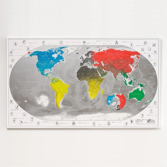 2012 Commemorative World Map - Magnetic