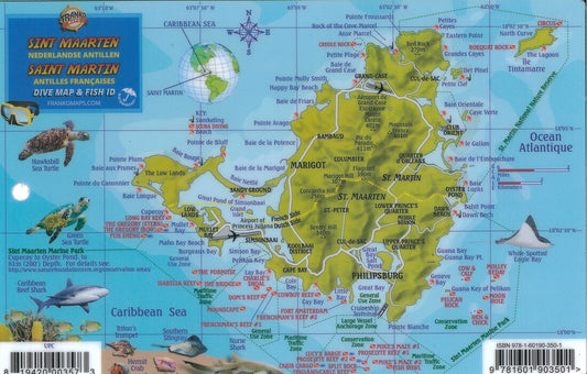 Franko's St. Maarten : Dutch West Indies : dive map & reef creatures identification guide = St. Martin : French West Indies