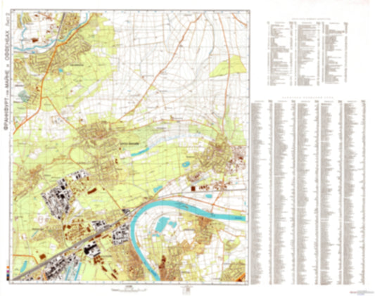 Frankfurt Am Main 2 (Germany) - Soviet Military City Plans