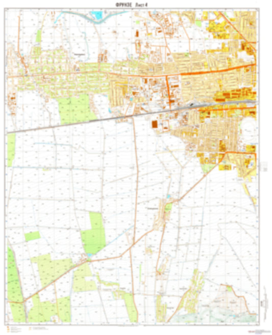 Frunze / Bishkek 4 (Kyrgyzstan) - Soviet Military City Plans