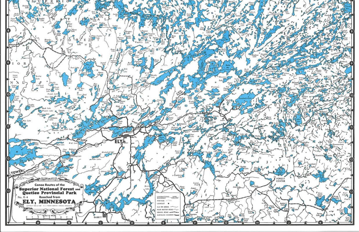 Ely Area Map - Canoe Routes
