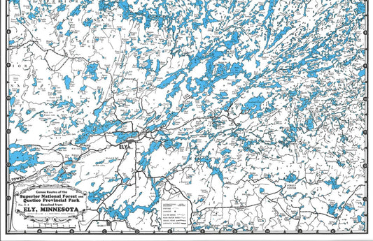 Ely Area Map - Canoe Routes