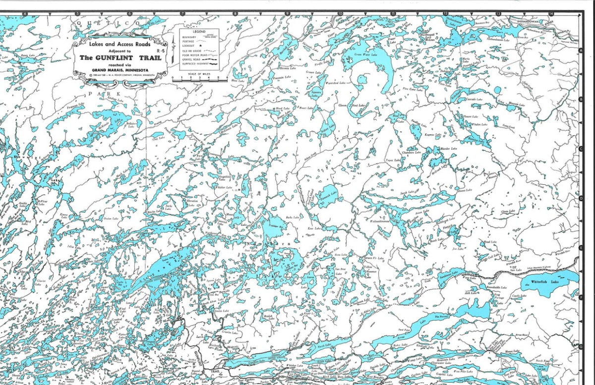 Gunflint Trail Map Area Map