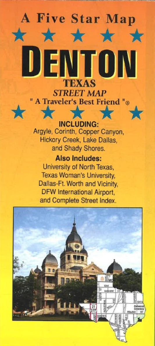 Denton : Texas : street map