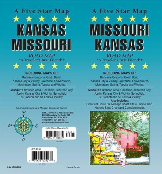 Kansas / Missouri State Map