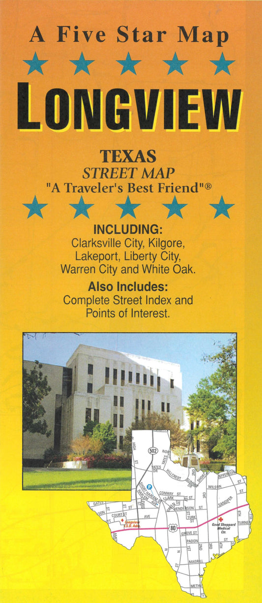 Longview : Texas : street map
