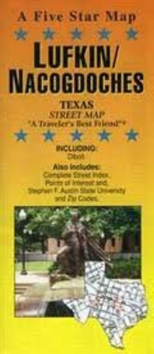 Lufkin/Nacogdoches : Texas : street map