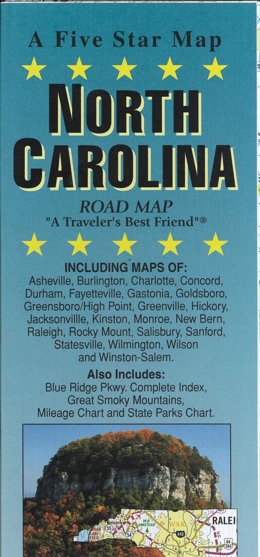 North & South Carolina State Map