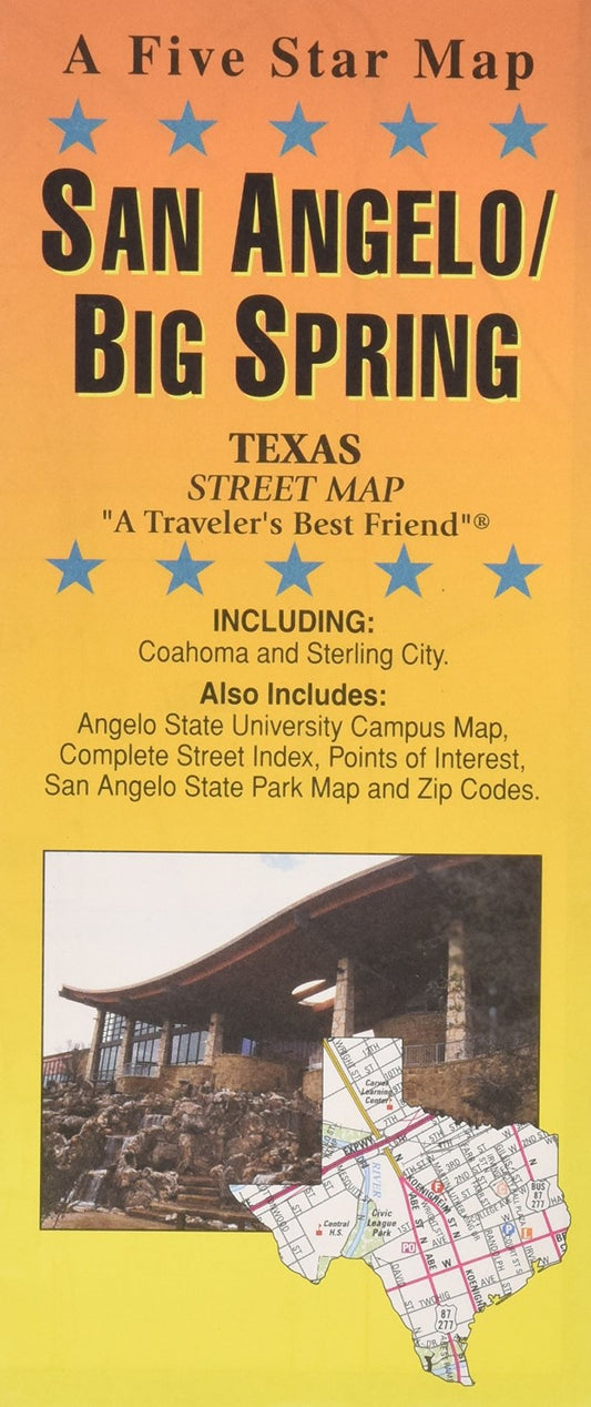 San Angelo/Big Spring : Texas : street map