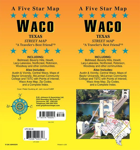 Waco : Texas : Street map