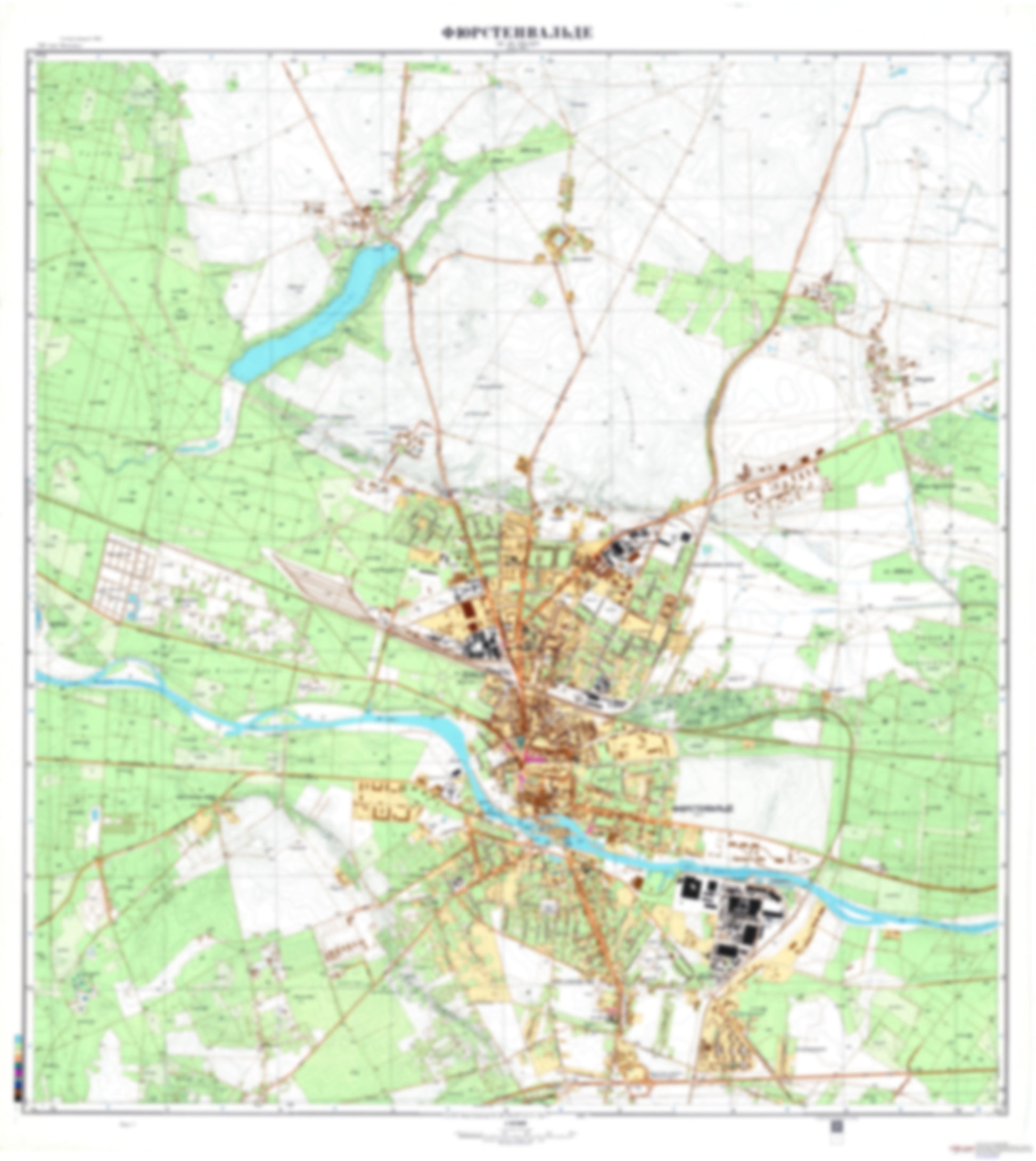 Furstenwalde 1 (Germany) - Soviet Military City Plans