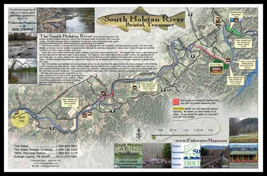 South Holston River Fishing Map