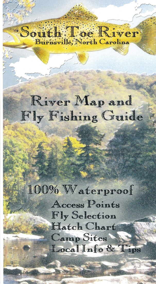 South Toe River Map, Burnsville, NC