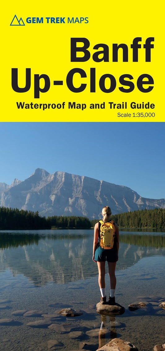 Banff, Up-Close Waterproof Map and Trail Guide