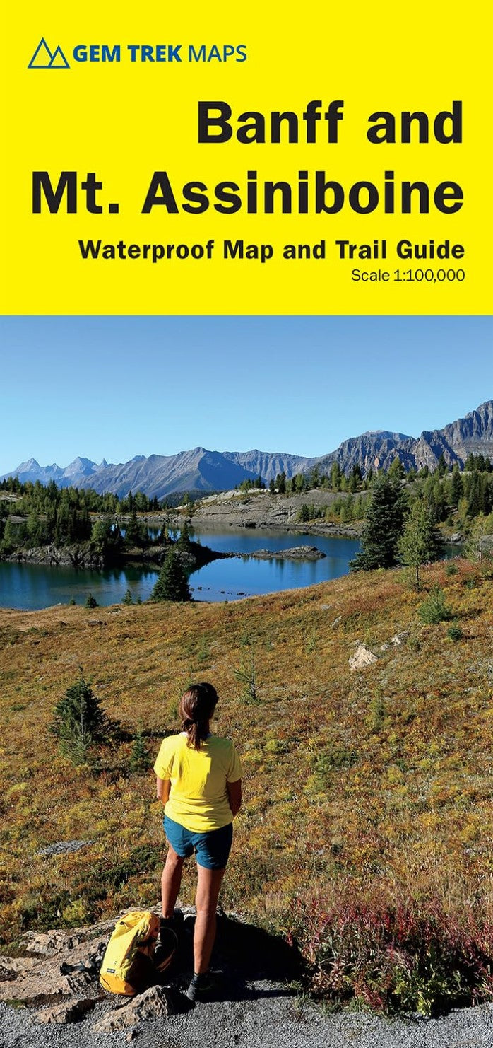 Banff & Mount Assiniboine Waterproof Map and Trail Guide