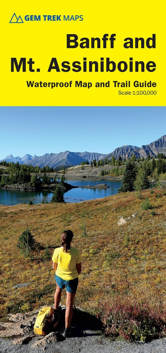 Banff & Mount Assiniboine Waterproof Map and Trail Guide