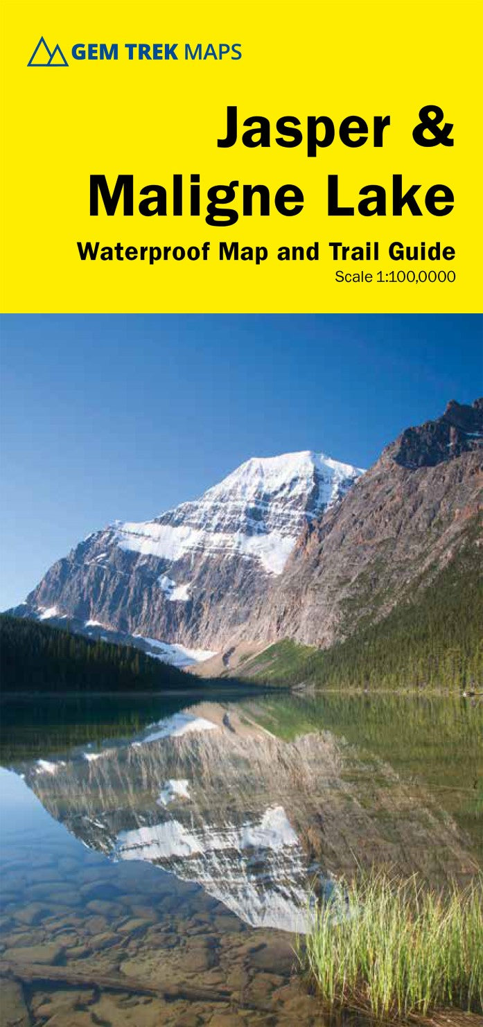 Jasper and Maligne Lake Map (Jasper National Park)