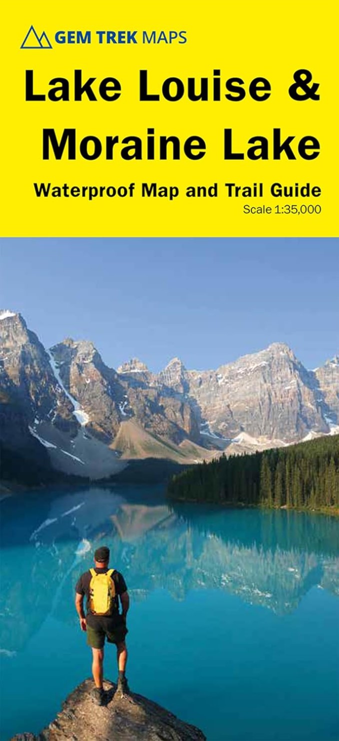 Lake Louise & Moraine Lake Waterproof Map and Trail Guide