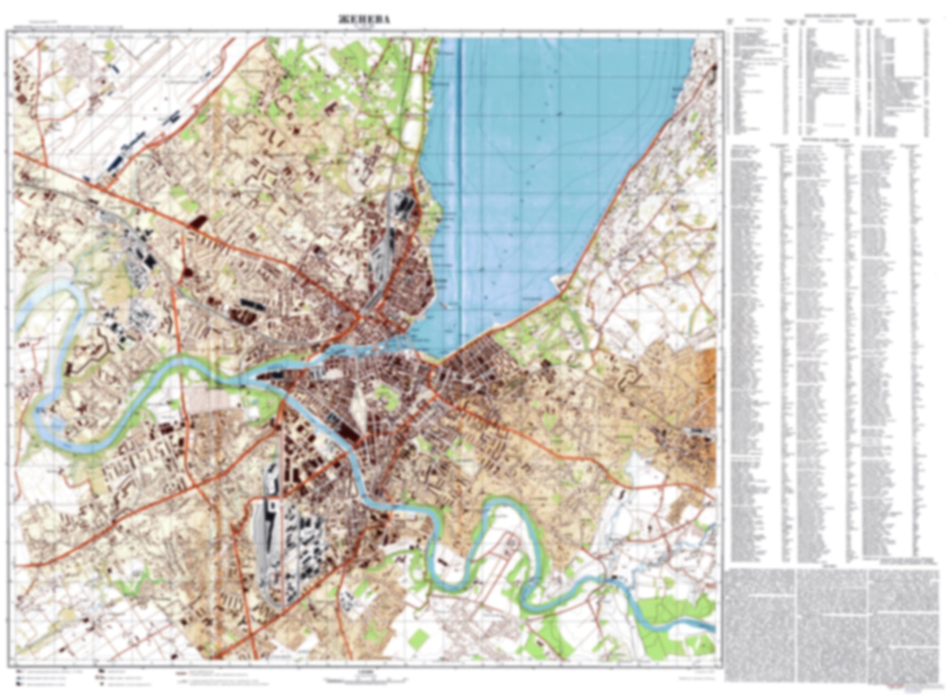 Geneva (Switzerland) - Soviet Military City Plans