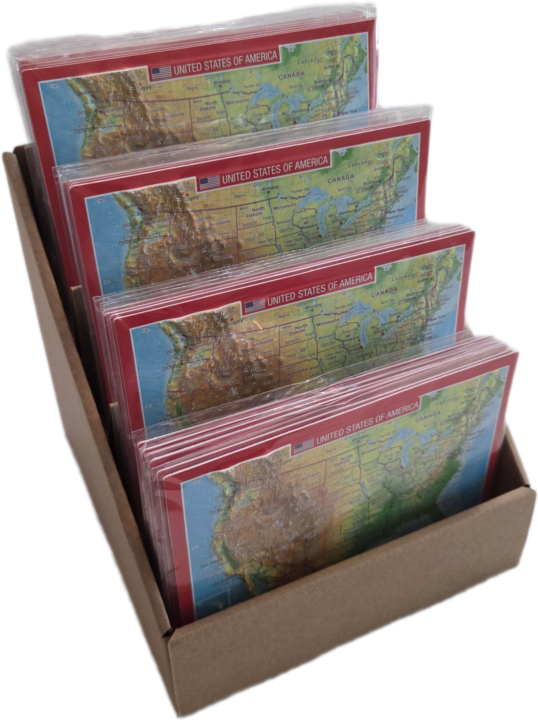 United States Raised Relief 3D Postcard - East View