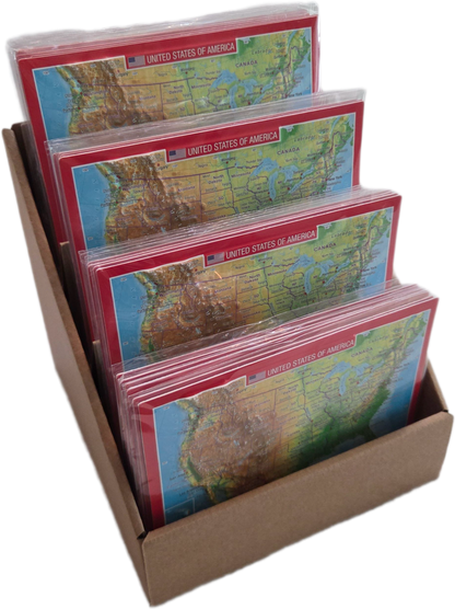 United States Raised Relief 3D Postcard - East View