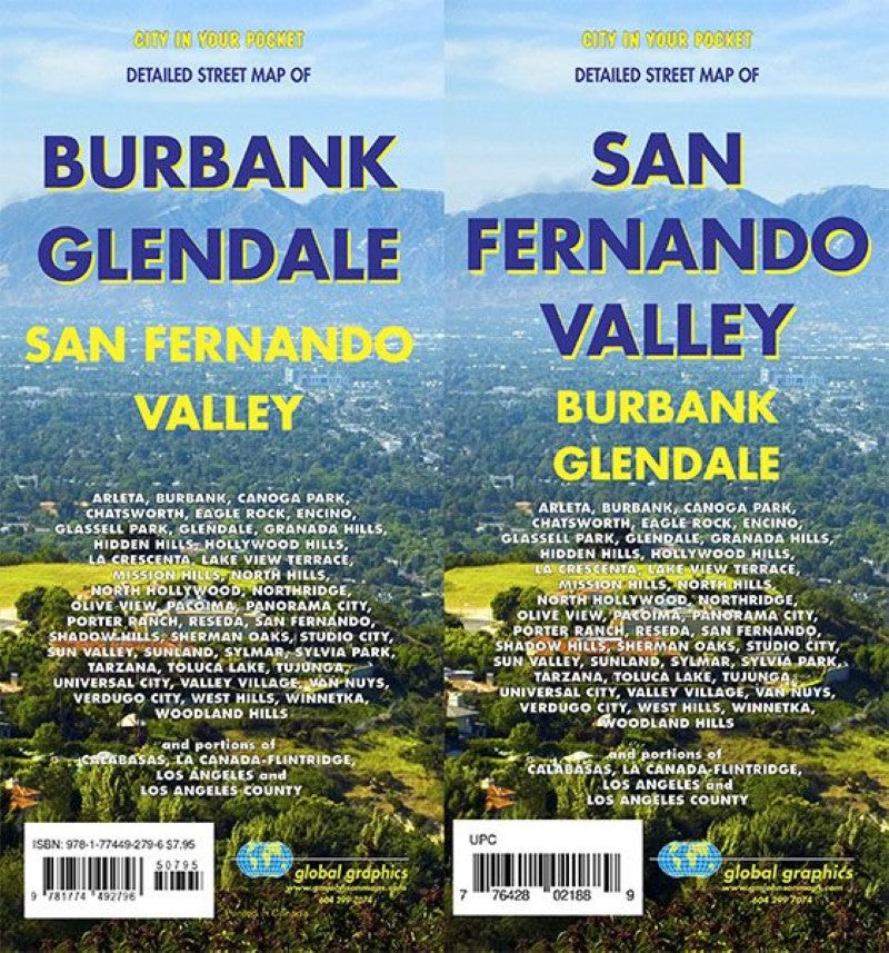 San Fernando Valley, Glendale, and Burbank Map