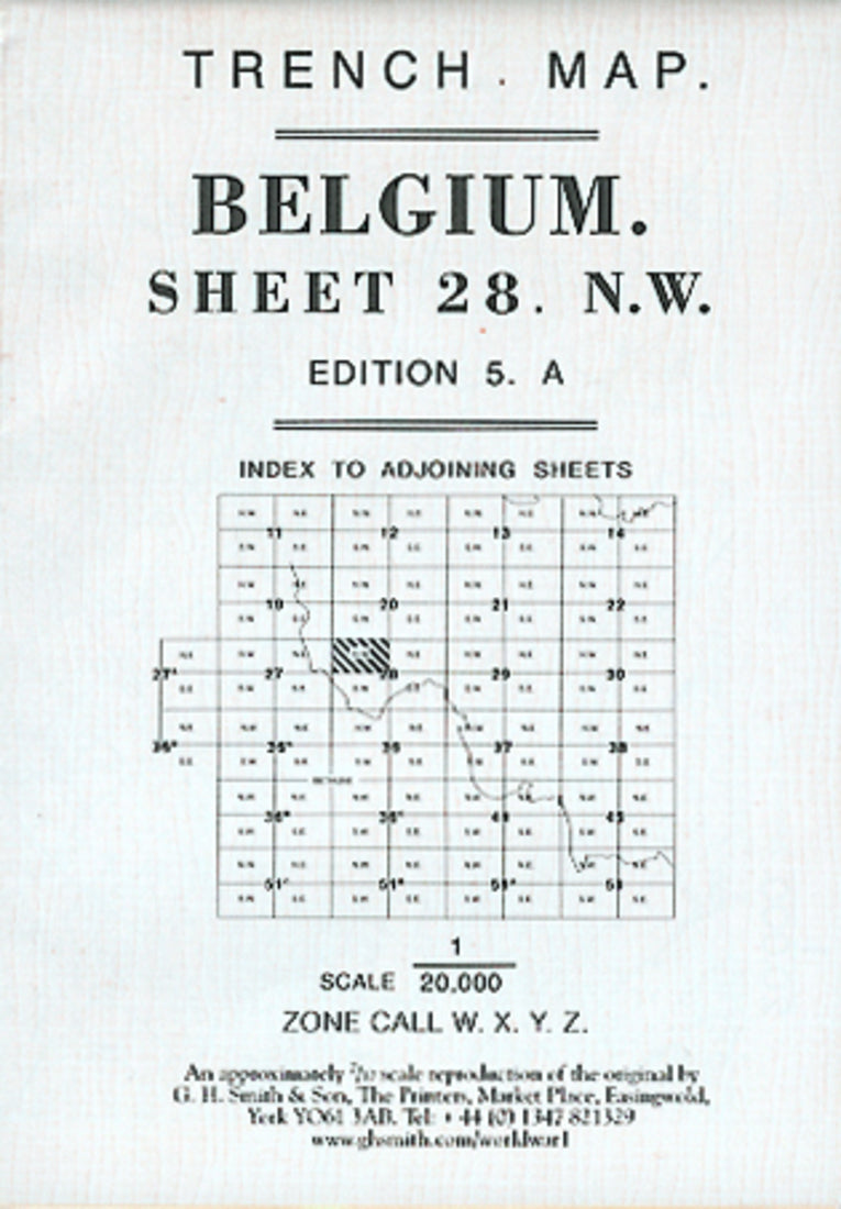 Belgium Sheet 28 : Ypres