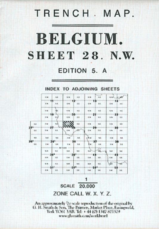 Belgium Sheet 28 : Ypres