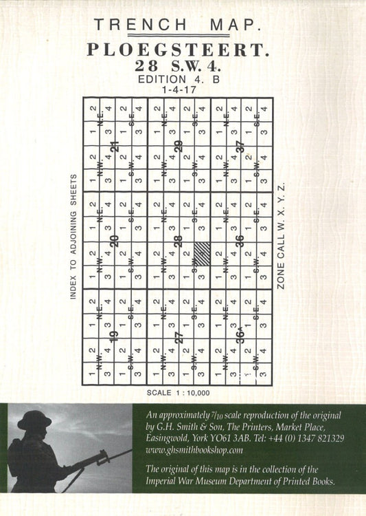 WWI: Ploegsteert Wood (Belgium) Trench Map