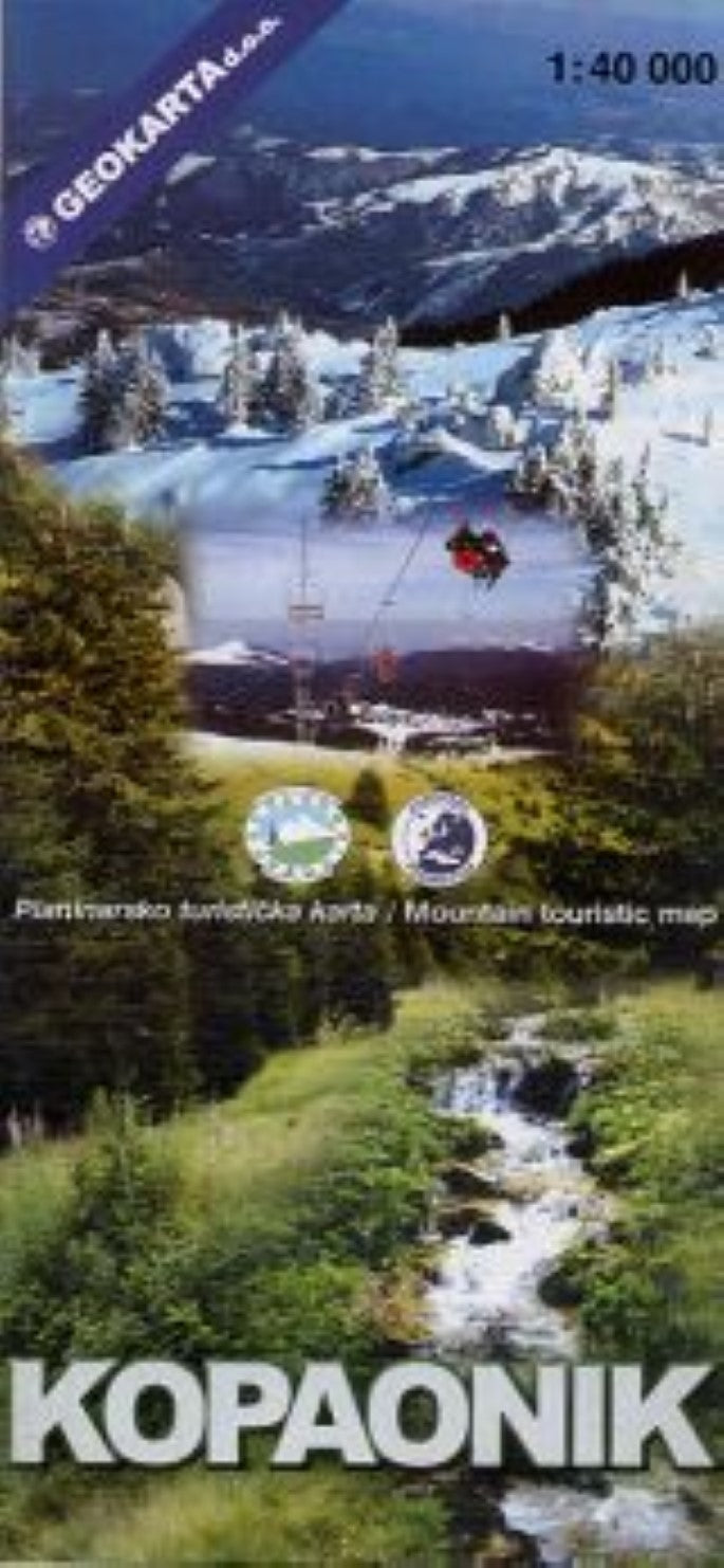 Kopaonik Mountain Touristic Map 1:40,000