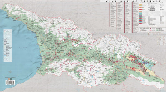 Georgia Wine Wall Map