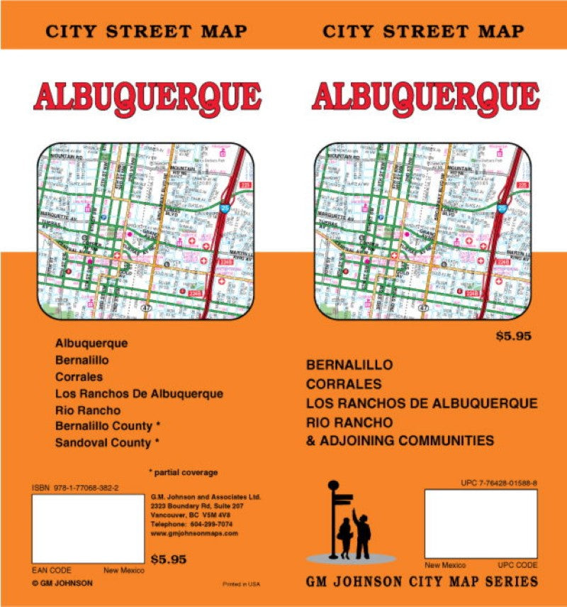 Albuquerque, New Mexico : city street map