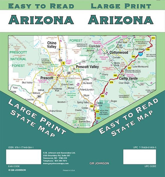 Arizona : state map : large print