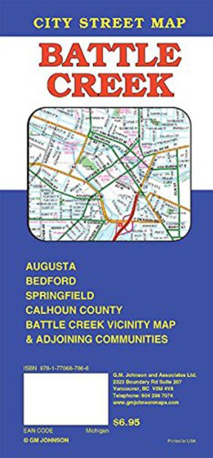 Battle Creek : city street map