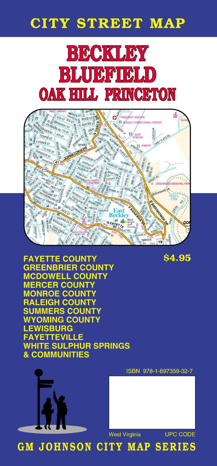 Beckley/Bluefield/Oak Hill, WV City Map