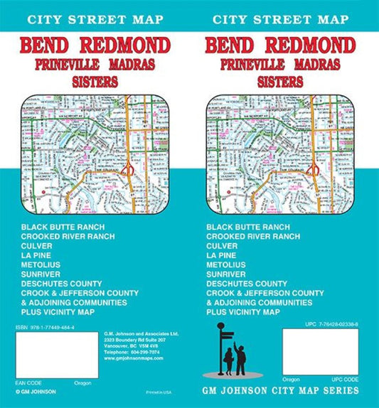 Bend : Redmond : Prineville : Madras : Sisters : city street map