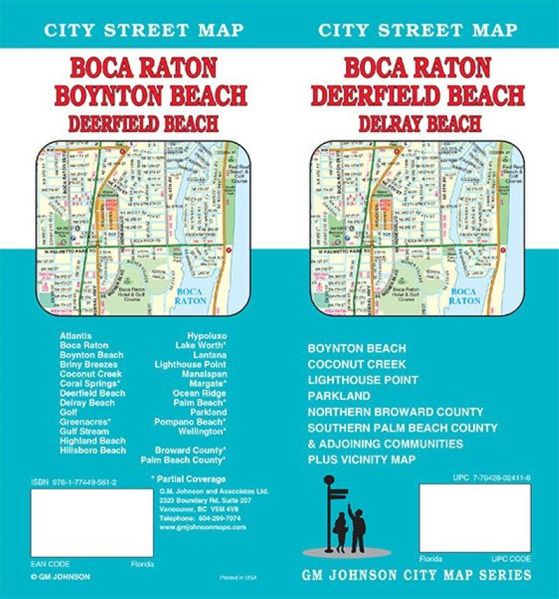 Boca Raton : Deerfield Beach : Delray Beach : city street map = Boca Raton : Boynton Beach : Deerfield Beach : city street map